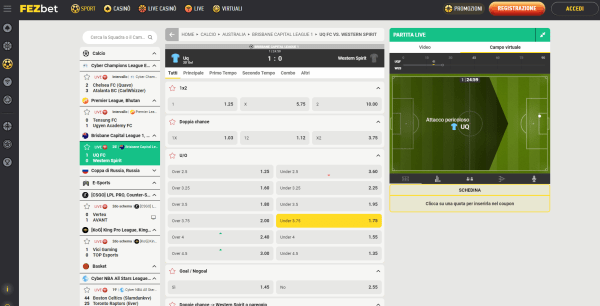 Scommesse live e streaming non ADM