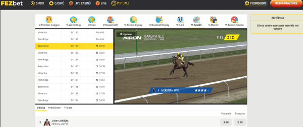 FEZbet scommesse sport virtuali